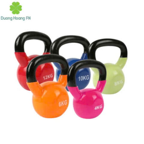 Tạ Ấm Nhập Khẩu Cao Cấp | Kettlebell Thép Bọc Cao Su Giá Tốt