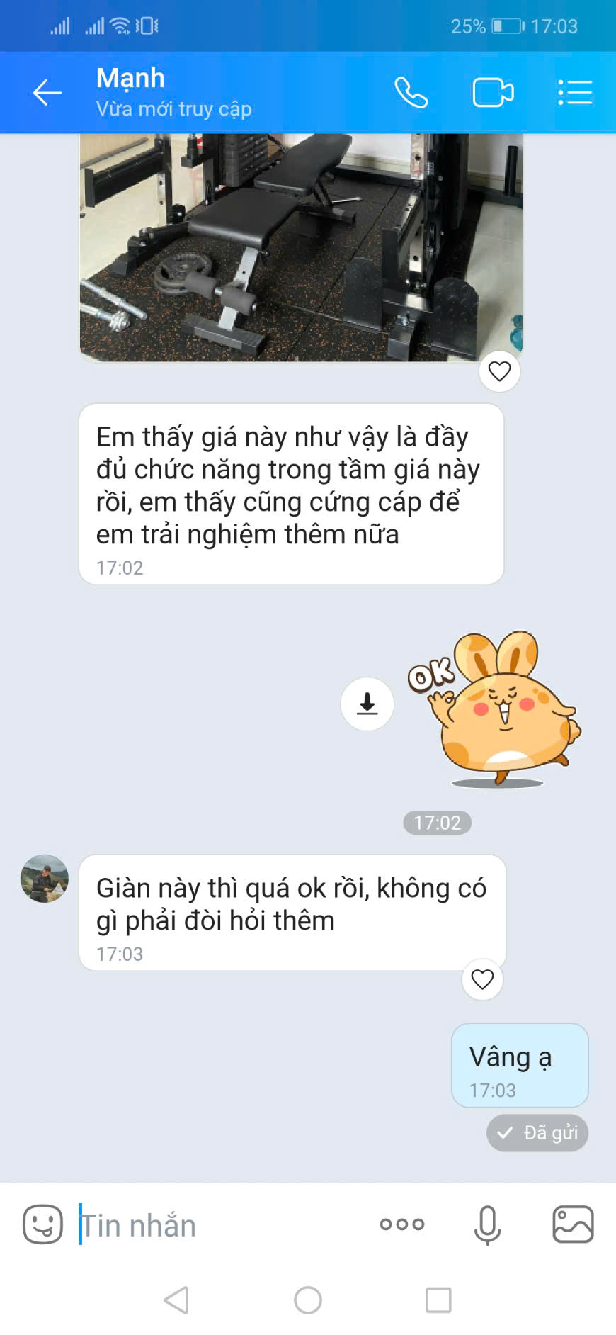 Phản hồi của khách hàng về hiệu quả tập luyện tại nhà với giàn tạ DHFN9in1