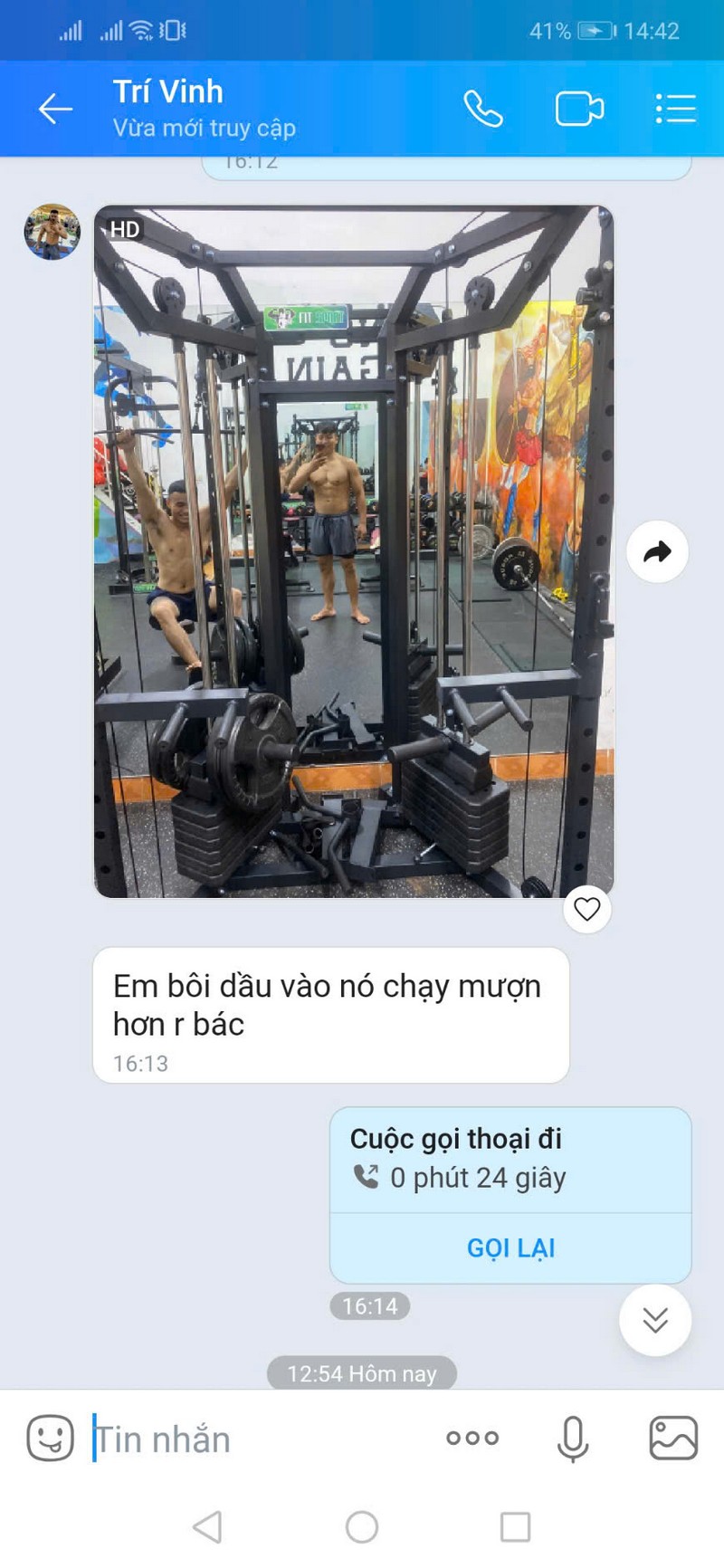 Feedback từ khách hàng hài lòng sau khi sử dụng giàn tạ DHFNR