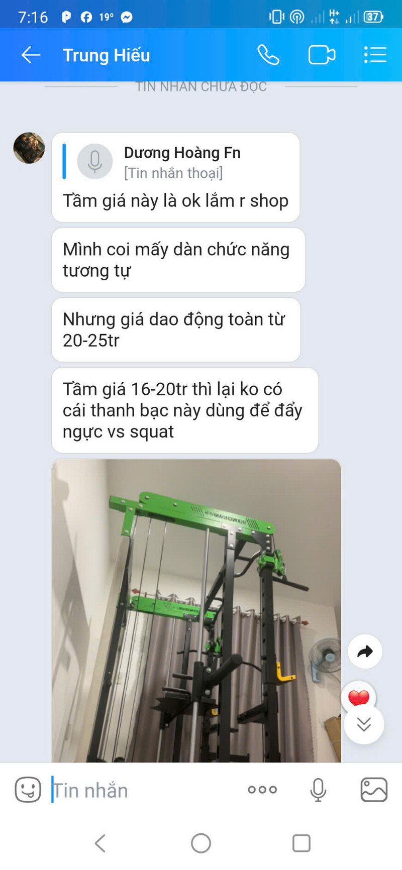 Khách hàng chia sẻ trải nghiệm tập toàn thân với DHFNUNIQUE và phụ kiện kèm theo