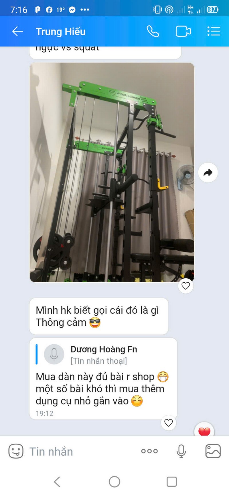 Khách hàng chia sẻ trải nghiệm tập toàn thân với DHFNUNIQUE và phụ kiện kèm theo 02