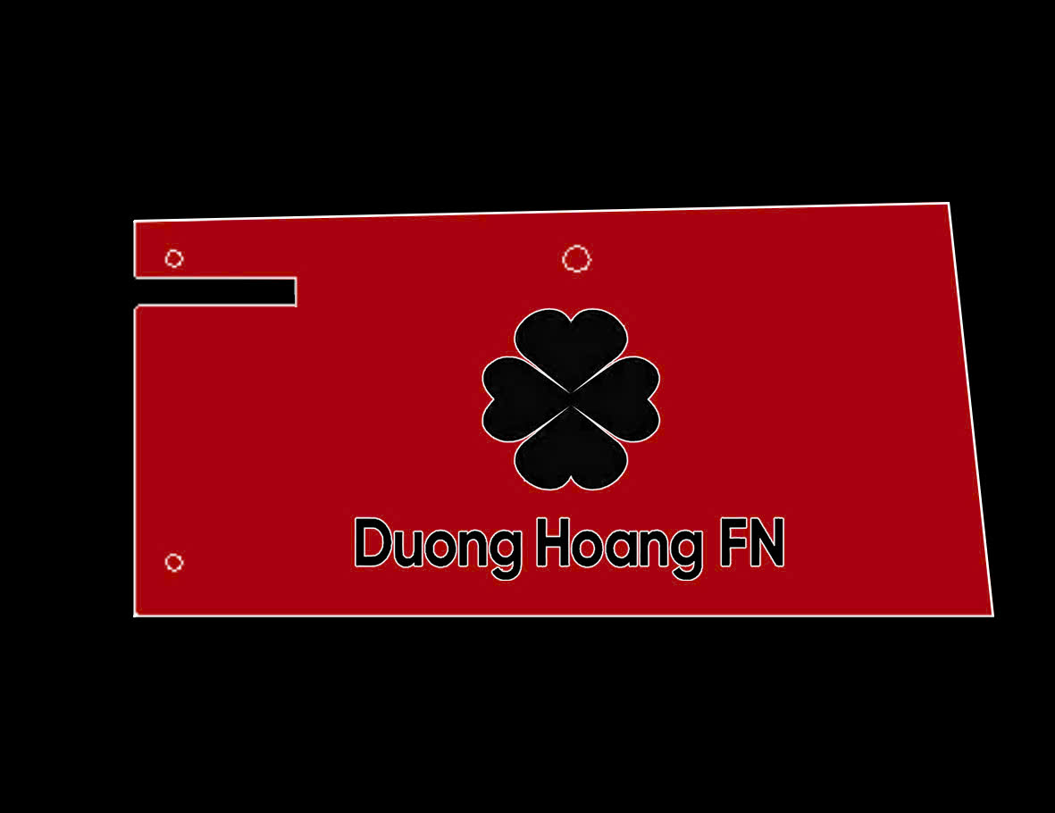 Logo DHFN9in1red phối màu năng động thể hiện tinh thần thể thao mạnh mẽ