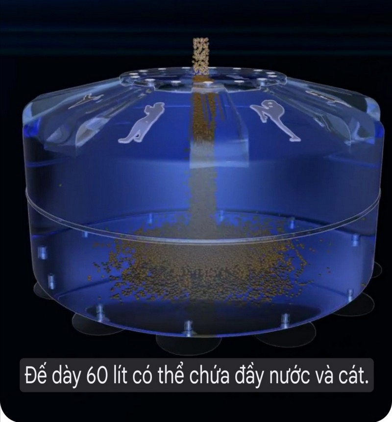 Đế nhựa ABS đổ cát tạo độ ổn định 03