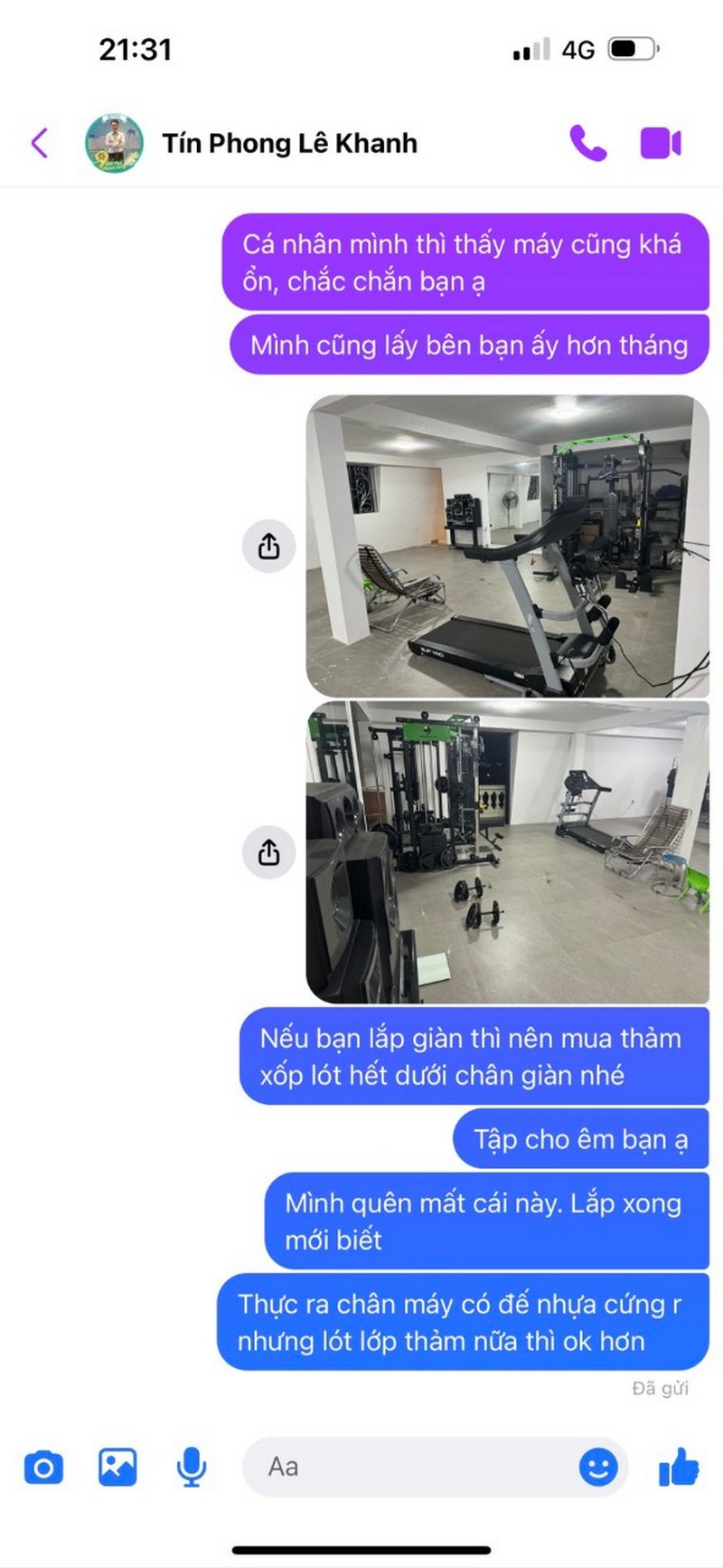 feedback thực tế sau 1 tháng sử dụng giàn tạ đa năng tại nhà 2