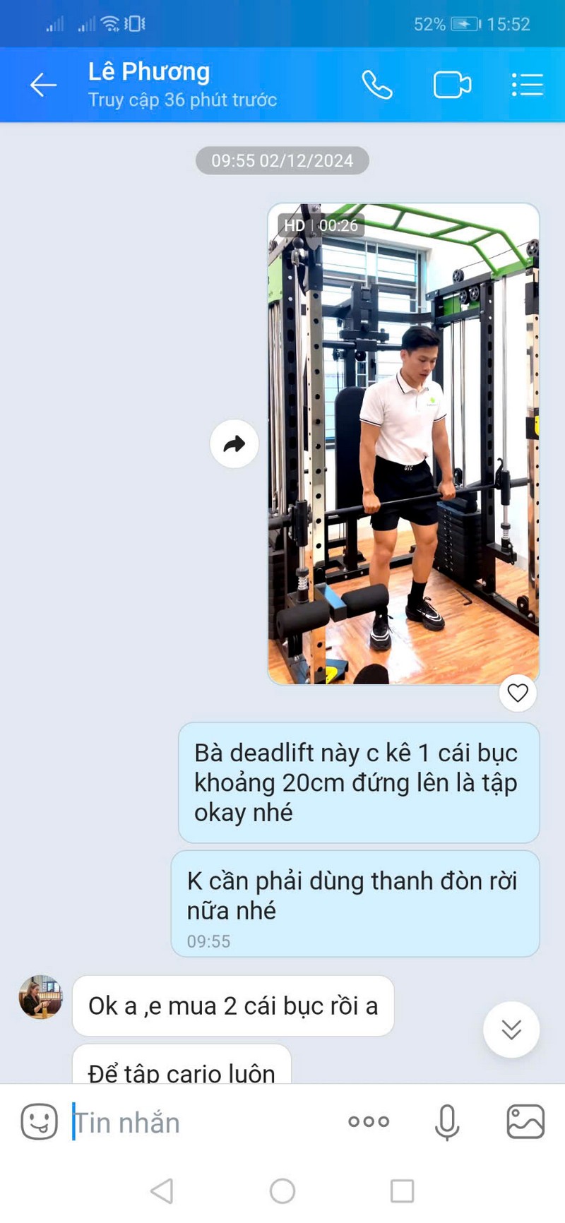feedback thực tế sau 1 tháng sử dụng giàn tạ đa năng tại nhà 5