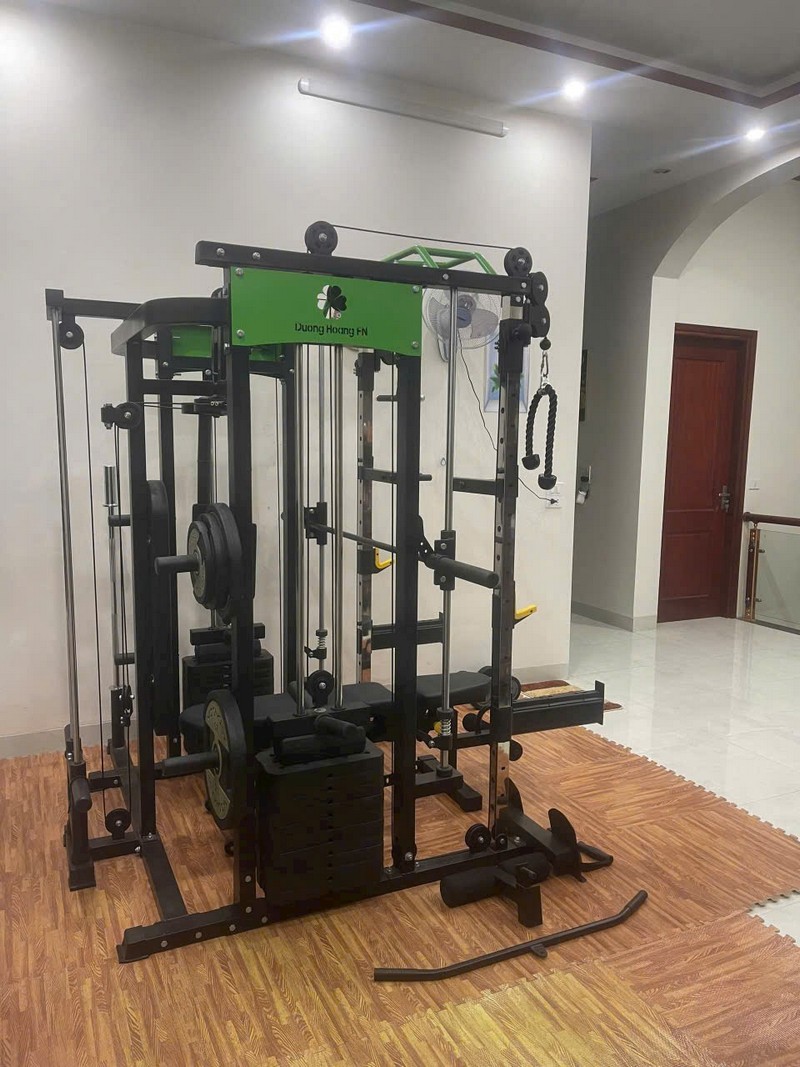 góc nghiêng trái của giàn tạ đa năng DHFN10in1