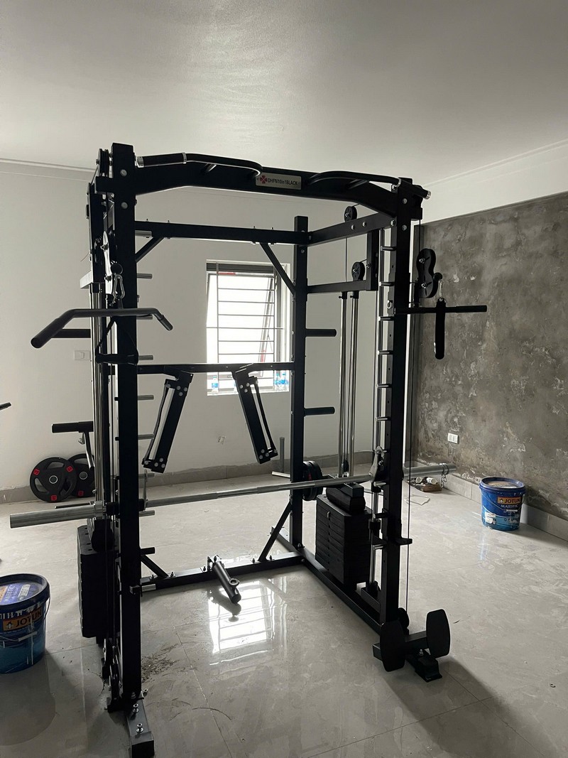Giàn tạ đa năng DHFN10in1Black tại Bắc Ninh kèm trọn bộ phụ kiện 01