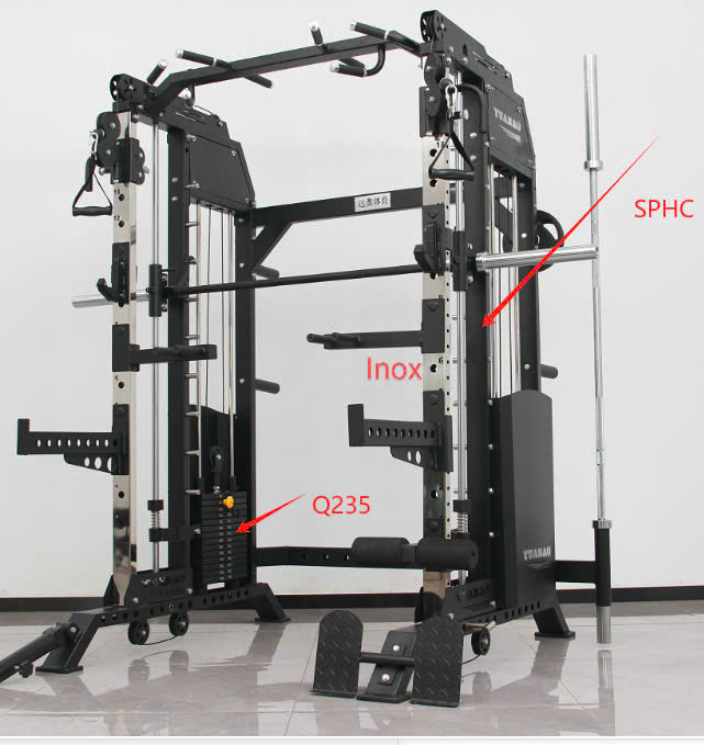 giàn tạ đa năng dhfn10in1plus góc nghiêng trái