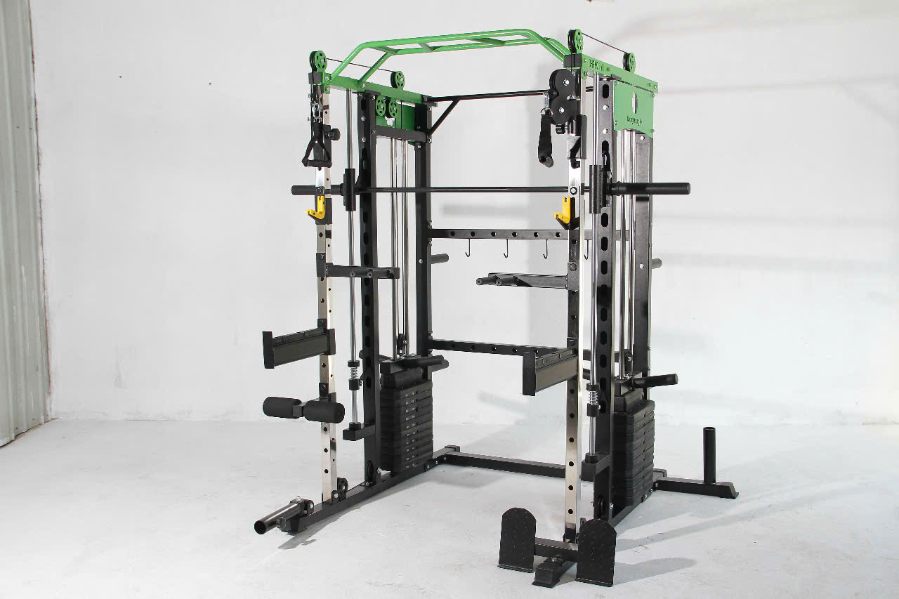 Toàn cảnh giàn tạ đa năng DHFN9in1 2025 thiết kế hiện đại, chắc chắn