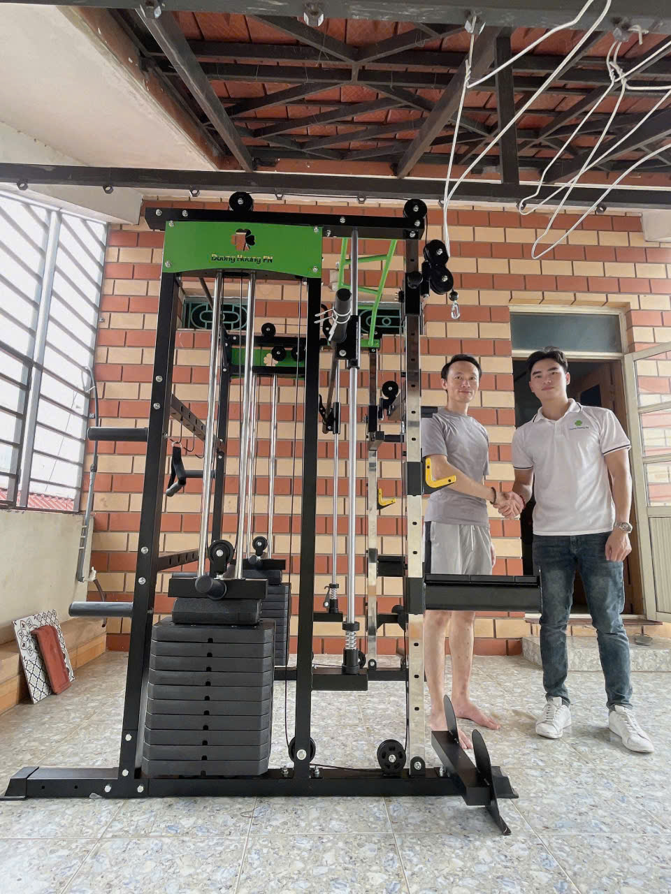 Khung thép sơn tĩnh điện chắc chắn của giàn tạ đa năng DHFN9in1