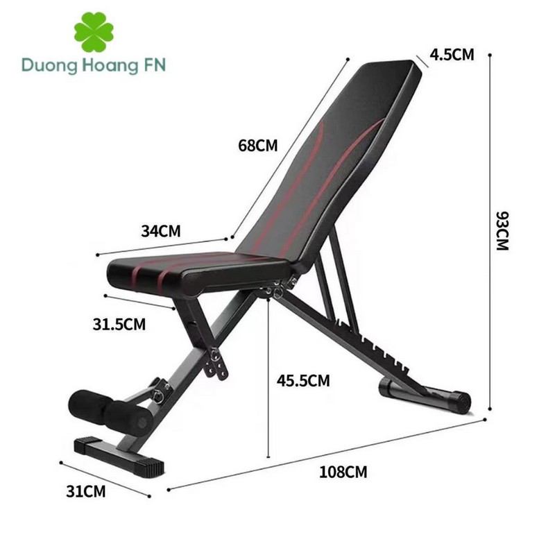 Ghế đa năng Homegym DHFN3 2025 toàn cảnh với thiết kế hiện đại, chắc chắn