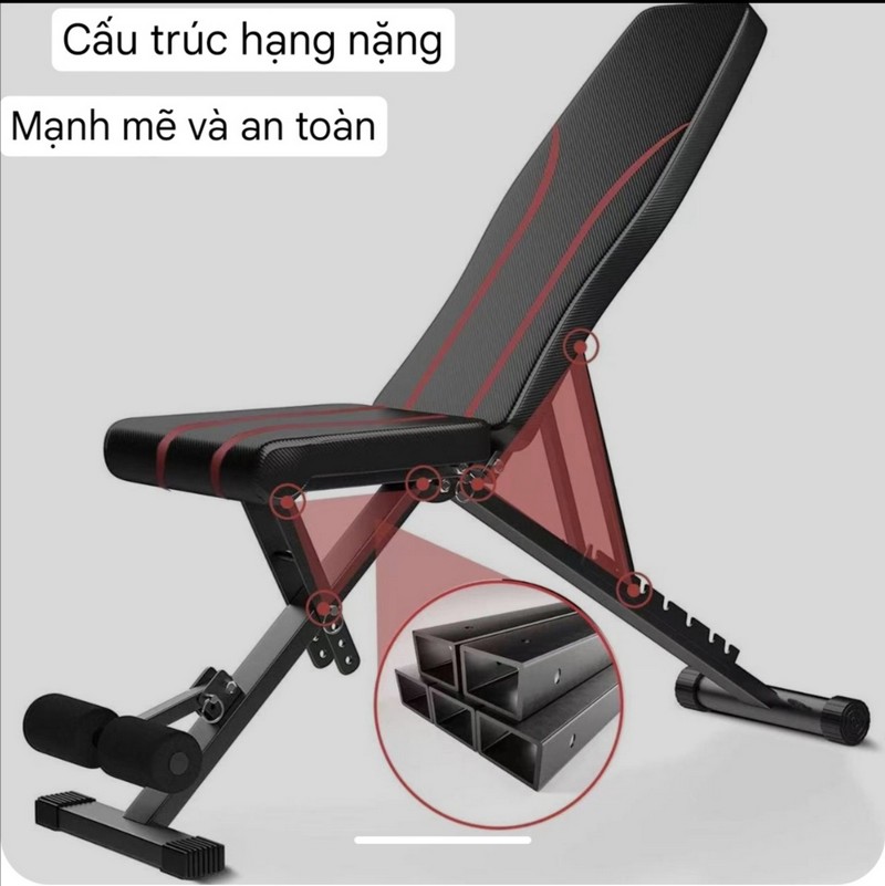 Ghế đa năng Homegym DHFN3 toàn cảnh với thiết kế hiện đại, chắc chắn 03