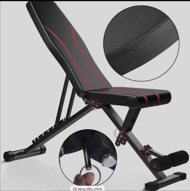 Ghế đa năng Homegym DHFN3 toàn cảnh với thiết kế hiện đại, chắc chắn 02