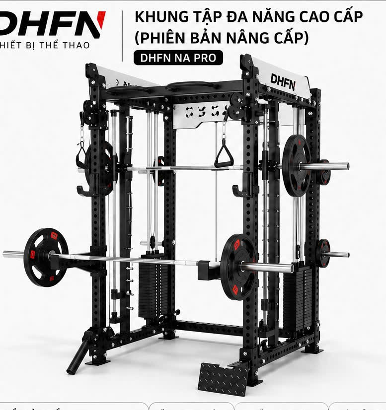 Khung tập đa năng DHFN NA PRO – Giải pháp tập luyện toàn diện cho phòng Gym và Home Gym