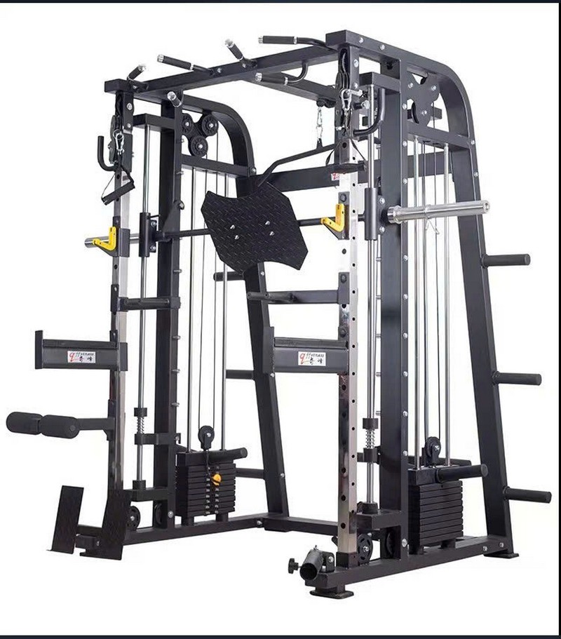 Giàn tạ đa năng DHFN10in1DL 2025 – Phiên bản cao cấp với xô đơn rời và đạp đùi 02