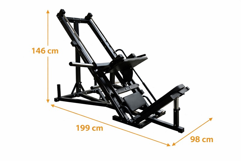 Máy Đạp Đùi 2 Chức Năng Kèm Hack Squat DHFN