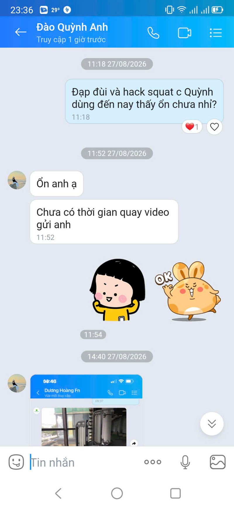 máy đạp đùi 2 chức năng DHFN phản hồi