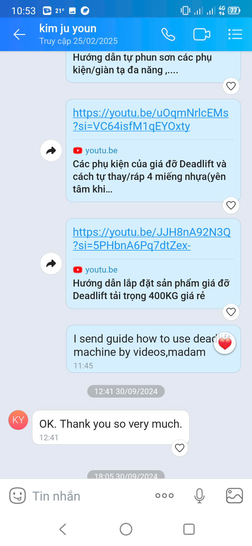 Khách hàng Hàn Quốc tập deadlift với mini rack DHFNGD tại nhà