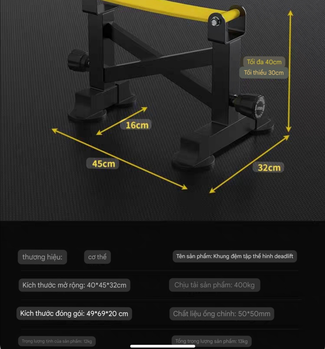 Giải pháp tiết kiệm diện tích nhưng vẫn đảm bảo an toàn và hiệu quả khi tập deadlift