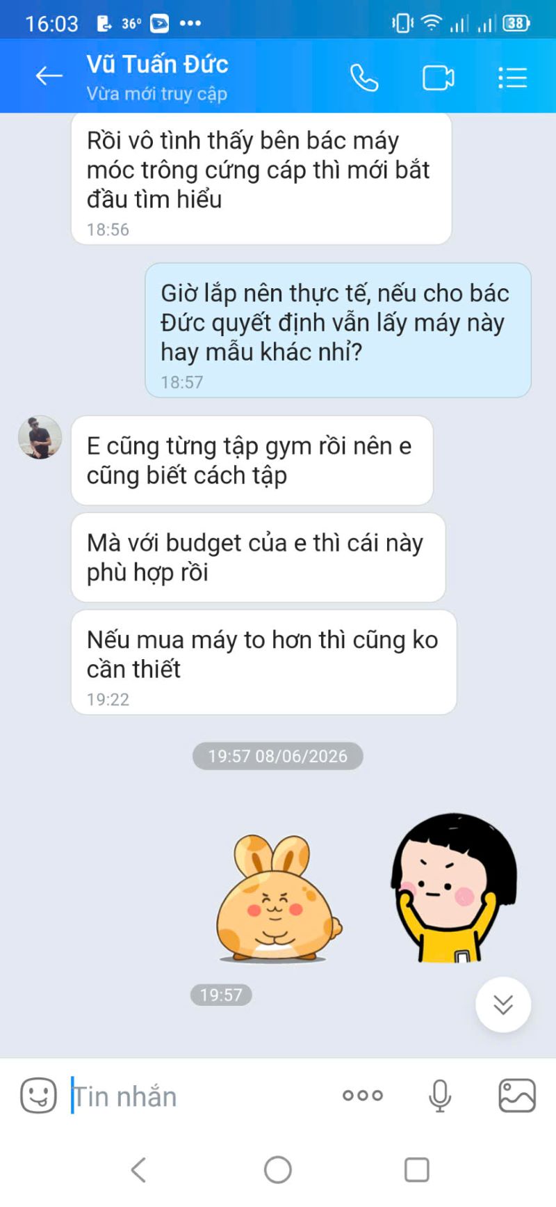 FEEDBACK thực tế khung rack xô vai đơn DHFN XD
